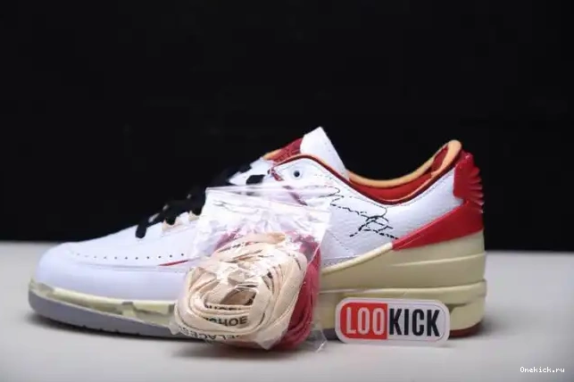 One Kick Retro White Low Red Jordan Off-White SP DJ4375-106 2 0520